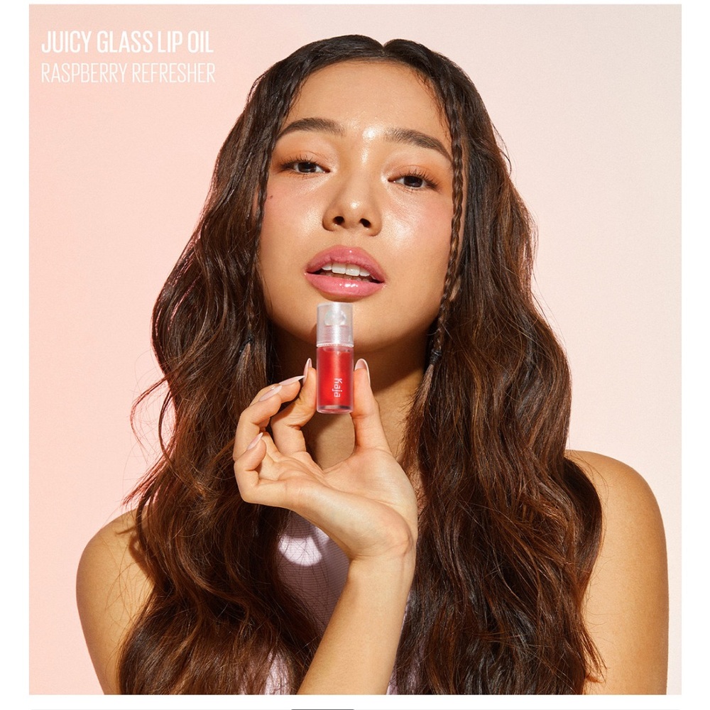 ✨ NEW Kaja Juicy Glass lip oil Raspberry Refresher 💕 Full size .13oz